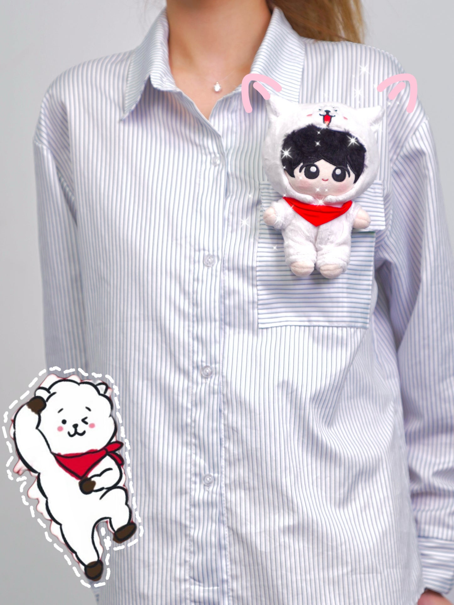 BTS x BT21 Handcrafted Plushie - Seokjin